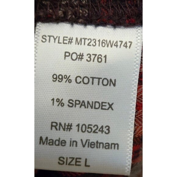 WT # 1064 Women's Large Wall Papher Button Front Tunic Top - Picture 2 of 4